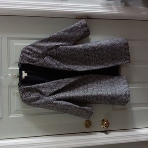 H&M black and white print Coat